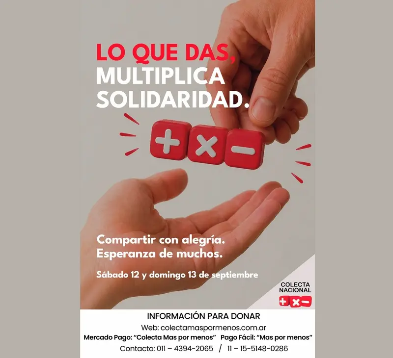 Llega una nueva edici�n de la Colecta Nacional M�s por Menos: del 1 al 13 de septiembre