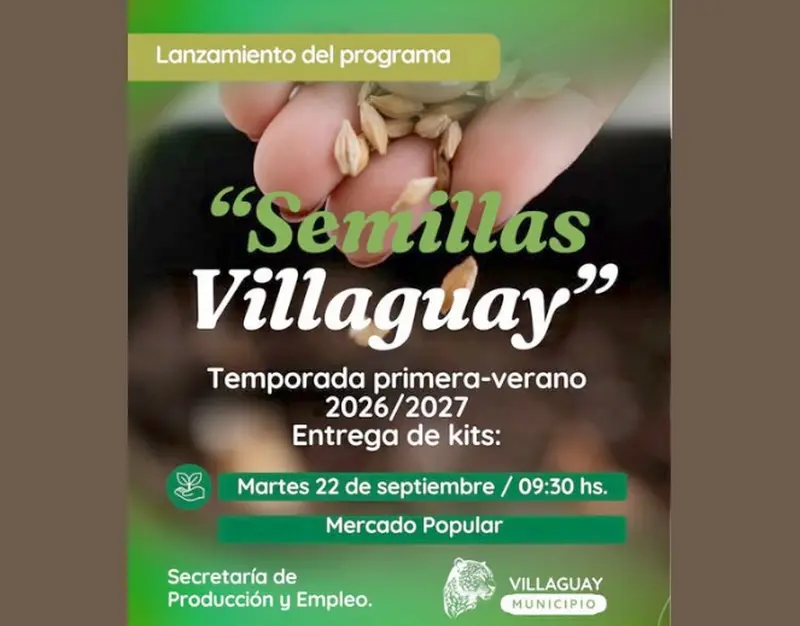 La Municipalidad lanza la temporada primavera-verano de Semillas Villaguay con entrega especial
