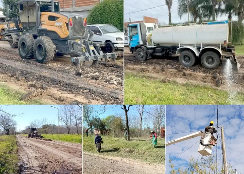Varias tareas de obras y trabajos lleva adelante el personal municipal