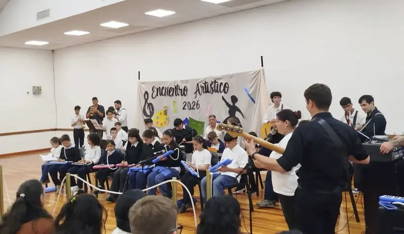 La Banda Municipal Infanto Juvenil Victorio Blasutti particip� del Encuentro Art�stico de la escuela Elsa Ovando