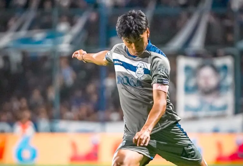 Debut con Gol Ol�mpico del villaguayense Mariano Ojeda, en Gimnasia
