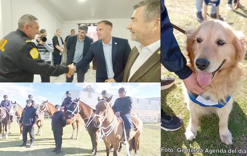 Roncaglia, Fuertes y Gonz�lez participaron de la puesta en valor de la Secci�n Montada y Canes de Villaguay
