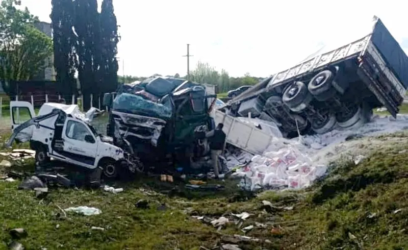 Ruta 39: Murieron tres personas de Urdinarrain en choque frontal provocado por un caballo