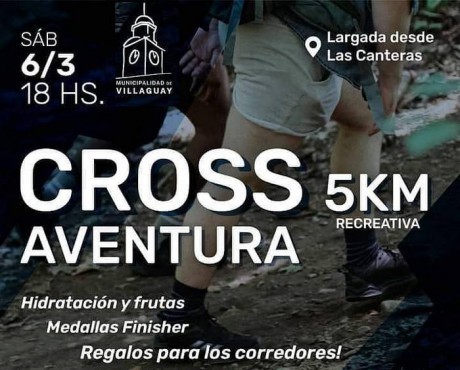 Cross aventura 5Km, recreativa este sbado 6 de marzo