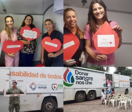 EXITOSA JORNADA DE DONACIN DE SANGRE EN LA PLAZA
