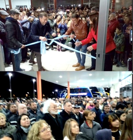 La nueva terminal es una obra magnfica dijo Claudia Monjo, ante una multitud