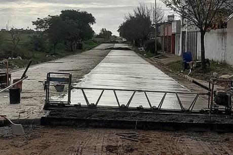 La obra de desages pluviales de Federacin supera el 80 por ciento de avance