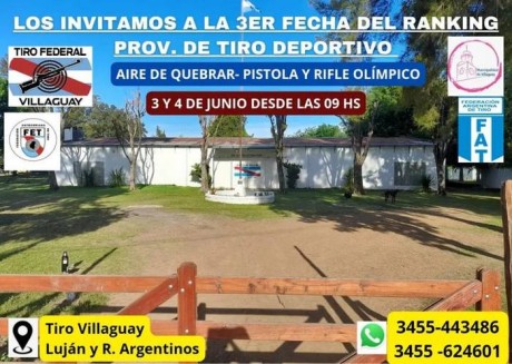 3 Fecha del Ranking Provincial  de Tiro Deportivo