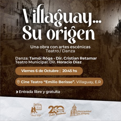 Villaguay, su origen: Una obra de teatro con artes escnicas